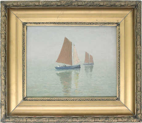 Дубовской Николай Никанорович. Этюд на Атлантическом океане. Две лодки 